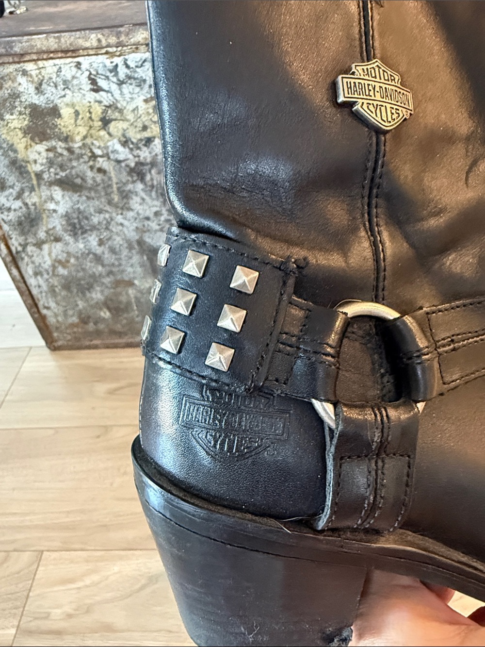 Harley Davidson leather harness boots - Picture 9 of 10